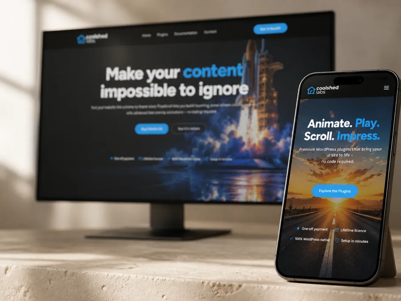 Coolshed Labs website screenshot